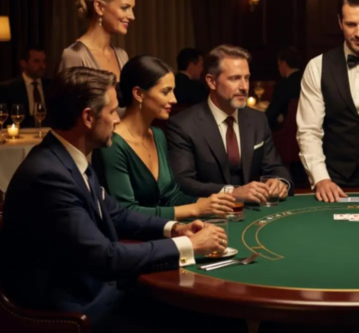 Subtle casino-style entertainment table at Bella Australia.